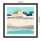Coastal Village I by June Erica Vess Wood Framed Wall Art Print